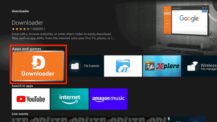 IBO Player Fire Stick - app interface